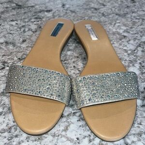 INC International Concepts | Silver Bedazzled Sandals